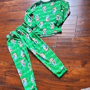 3/$15! 5t Kids Green Bluey Pajamas